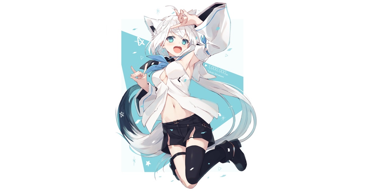 白上フブキ】B2タペストリー - white fox - BOOTH