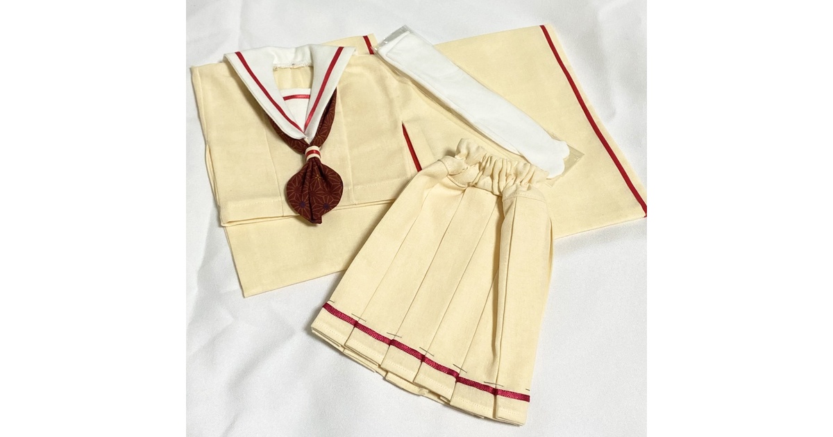 【1/6サイズ】和せぇらぁセットアップ【ドール用】 SDM・MDDサイズ】和せぇらぁセットアップ(ショートケーキver