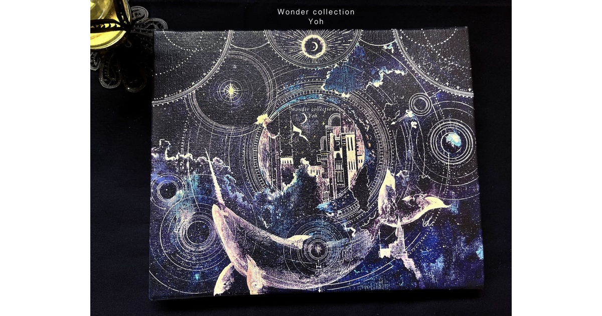 拡大推奨　『ミズクラケたち』F3サイズのキャンバス×２点　アート　オリジナル絵画 e1050996-3dee-4ab4-a70f-