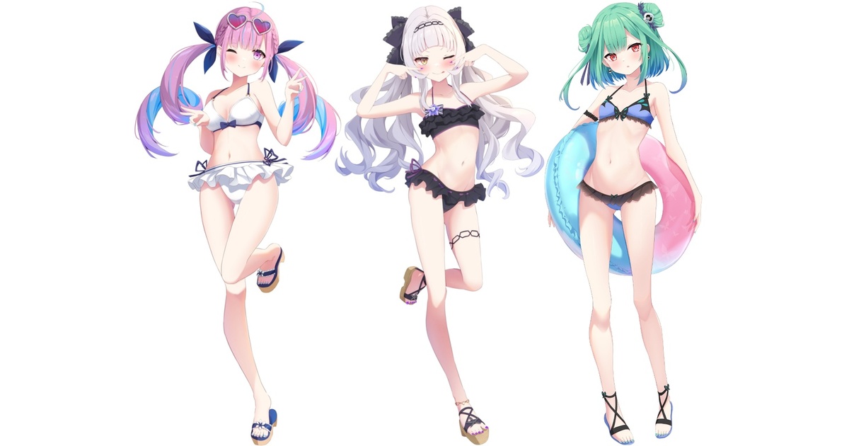 非公式）C104 シオンちゃん＆あくたん＆るしあ水着アクリル