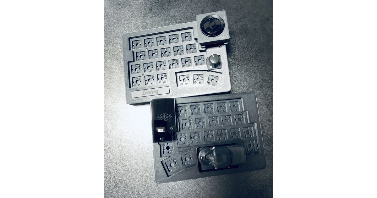トラックボールケース付きワイヤレスキーボード Zonkey Ver.2（完成品