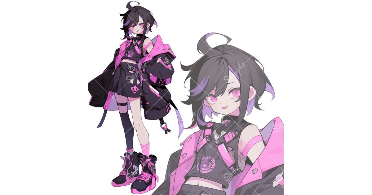 全身立ち絵素材52 未来的な女の子 - tachie - BOOTH