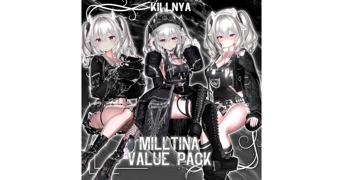 ミルティナ対応】MILLTINA VALUE PACK // 3衣装対応 - KILLNYA - BOOTH