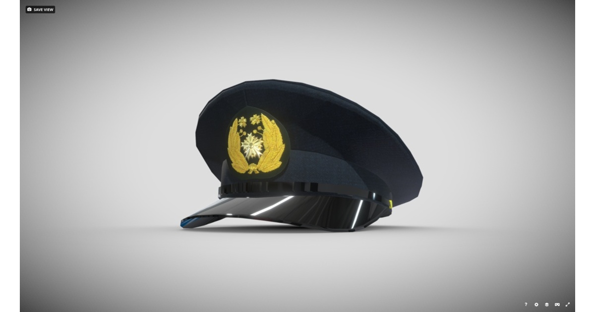 警察 活動帽 レプリカサイズフリー