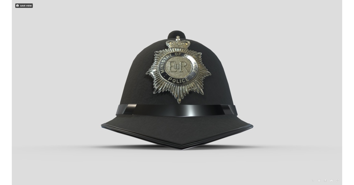 実物英国警察 カストディアンヘルメットWest Yorkshire Police 実物
