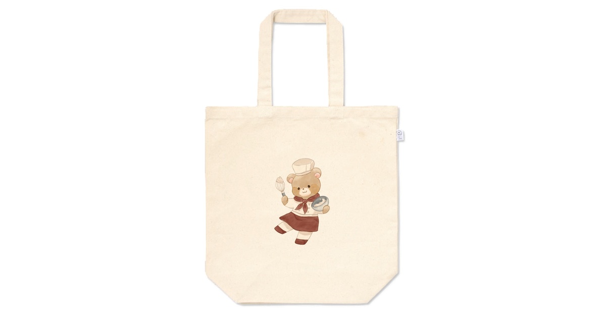トートバッグM】くまのくんトート - ショップもちごめ - BOOTH
