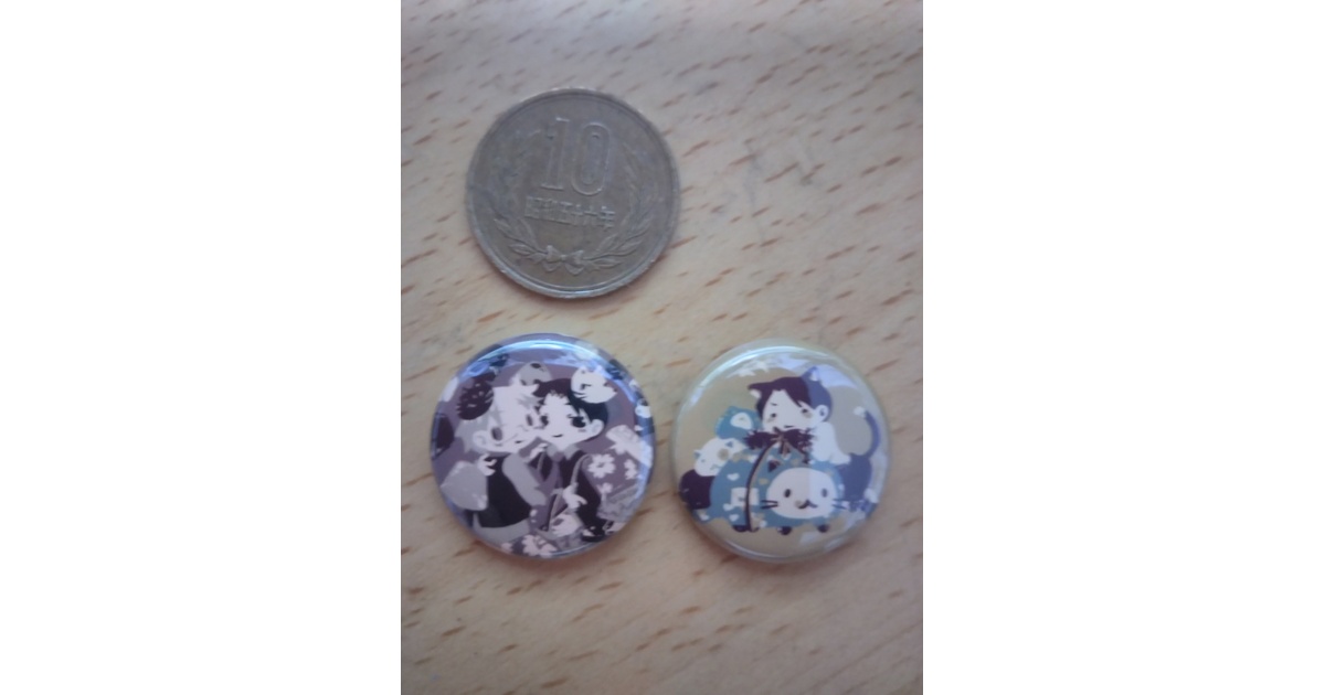 鬼畜眼鏡 メガミドと猫みどうさん缶バッジです。 - mokkou - BOOTH