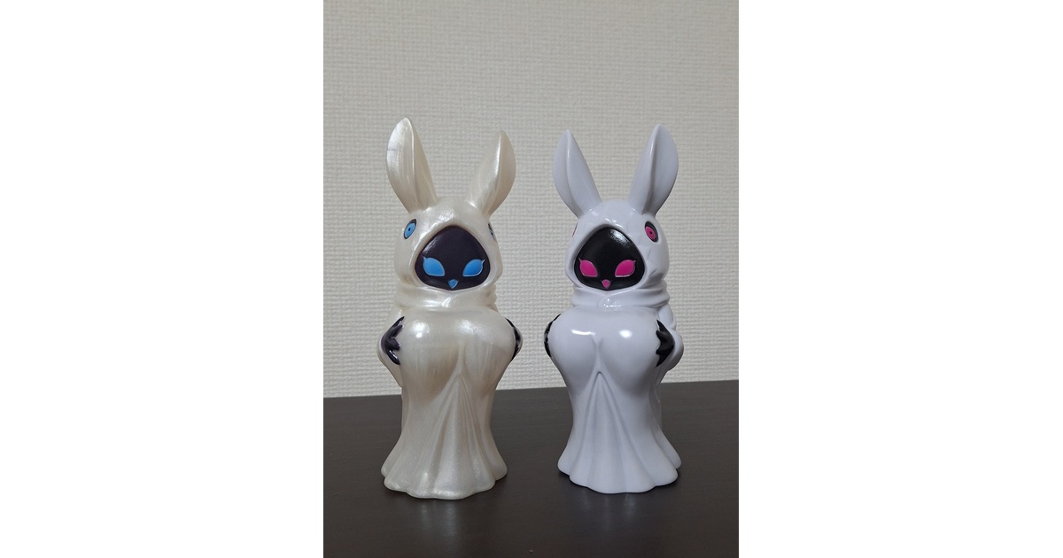 おばけうさぎけもちー ソフビ - みるてぃーの工作部屋 - BOOTH