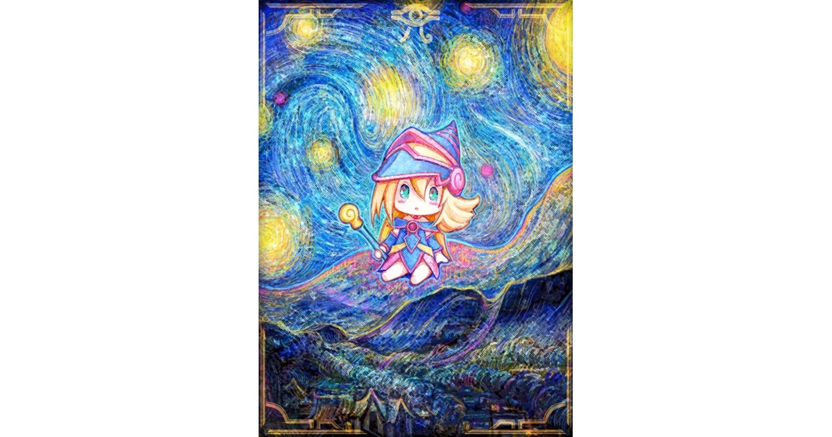星月夜 ブラックマジシャンガール カードスリーブ 63mm×90mm 遊戯王 60