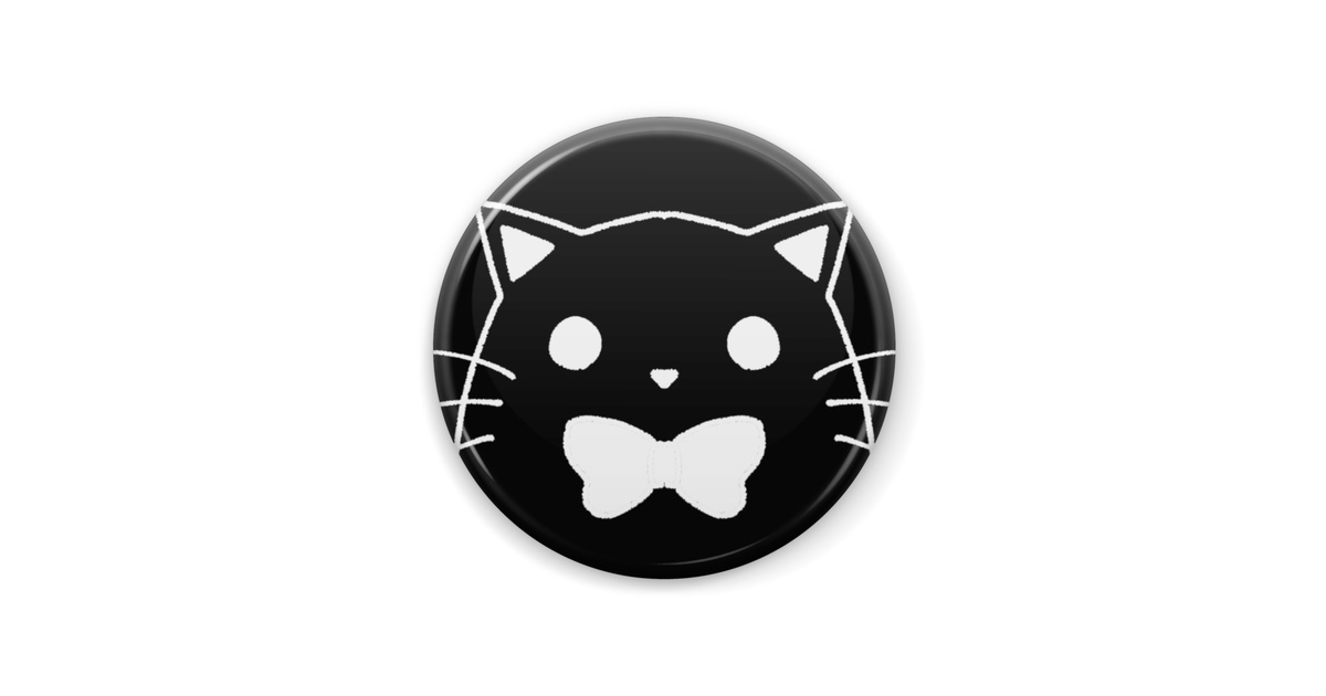 缶バッジ 猫のマーク - 心音のにゃとりえ - BOOTH