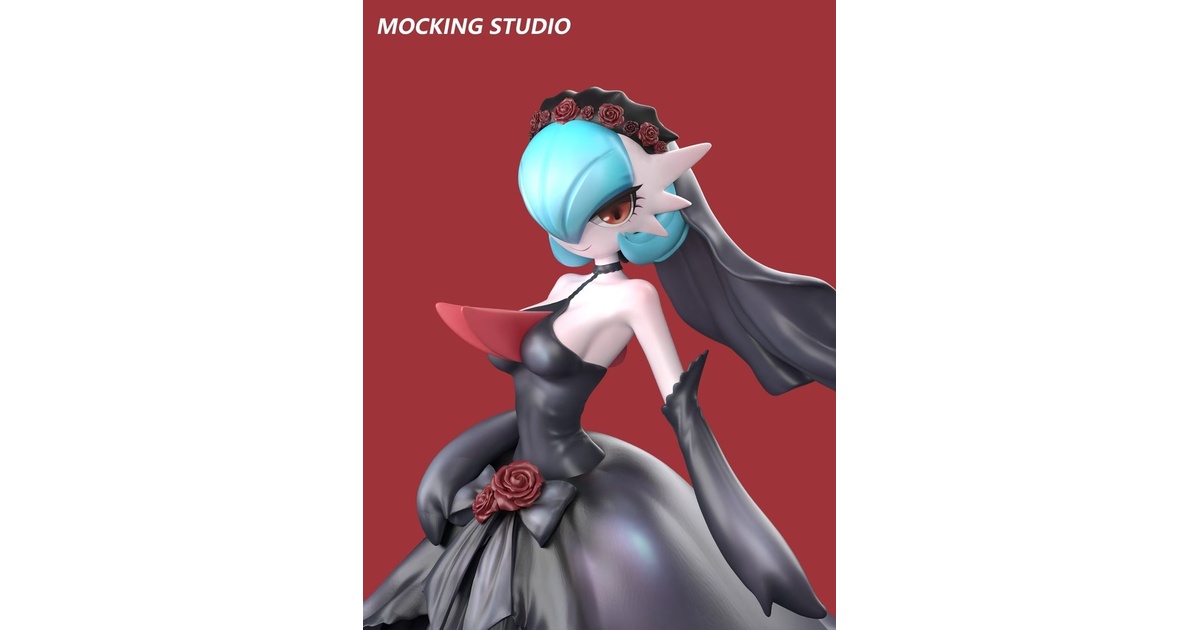予約」1/20 ブラックウェディングドレス シャイニーメガ