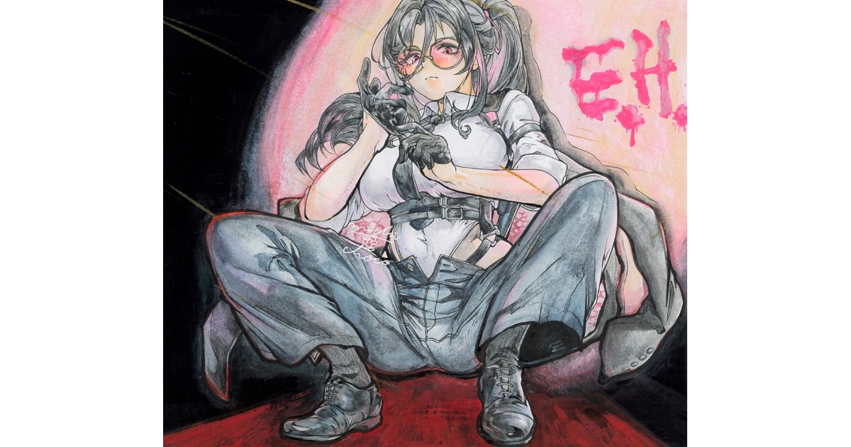 勝利の女神:NIKKE】E.H. 色紙原画 - 道草の駅「ちょこ」 michikusa