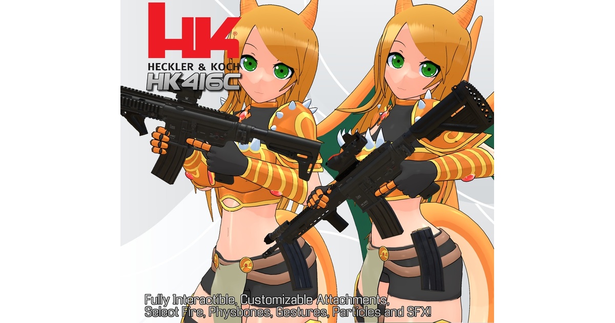 Amazon | DOUBLE BELL HK416C リアル刻印 メタル電動ガン