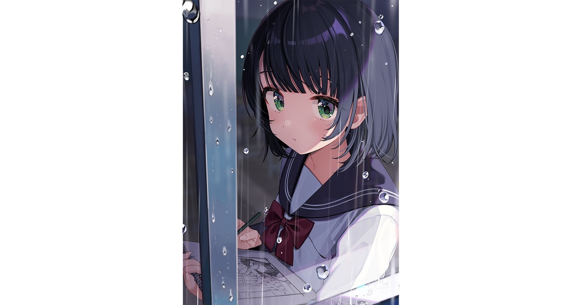 限定5点／サイン入り証明書付き】キャンバスパネル「雨を手繰る