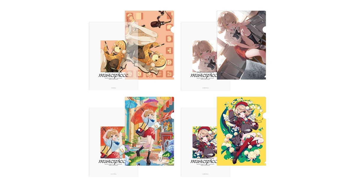 クリアファイル4枚セット - しぐれうい 5th Anniversary Project