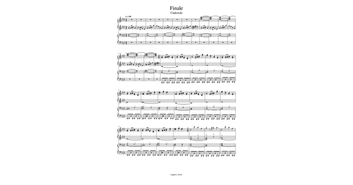 Finale 楽譜(音源付き) - さふぁいあたいてっく - BOOTH