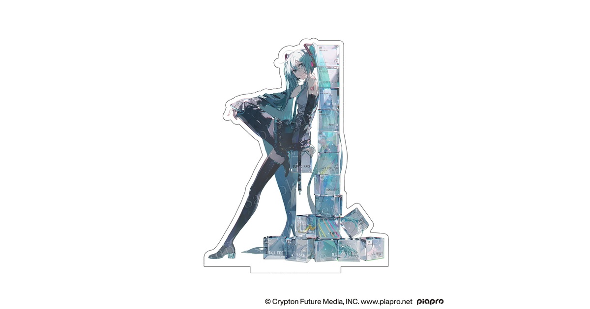 新品 初音ミク×デジタルアドベンチャーアクリルスタンドArt by Rella② 初音ミク×SOLWA ラメ入りアクリルスタンド Art by PiPi【A】| アニメ