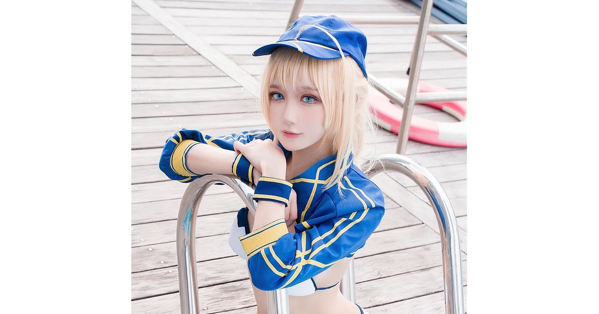 FGO アサシン/オキタ・J・ソウジ 黒ビキニ姿の霊基第一