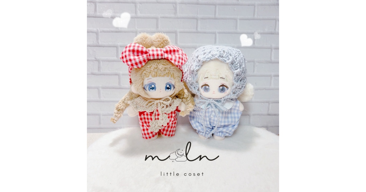 8cm 10cmぬい服 ぬいぐるみ つけ襟 ケープ - moln - BOOTH
