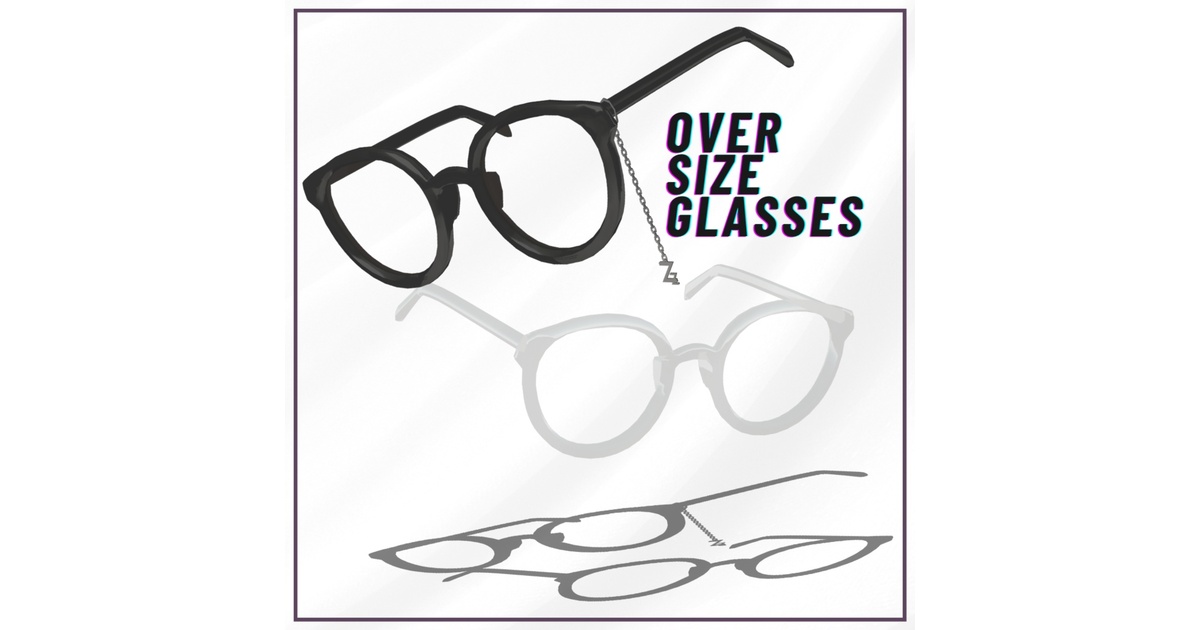 free/無料】Oversize_glasses【MA対応】 - MT47 - BOOTH