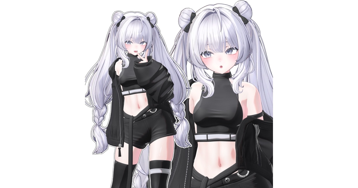 Twin Bun Braids - 4o4o - BOOTH