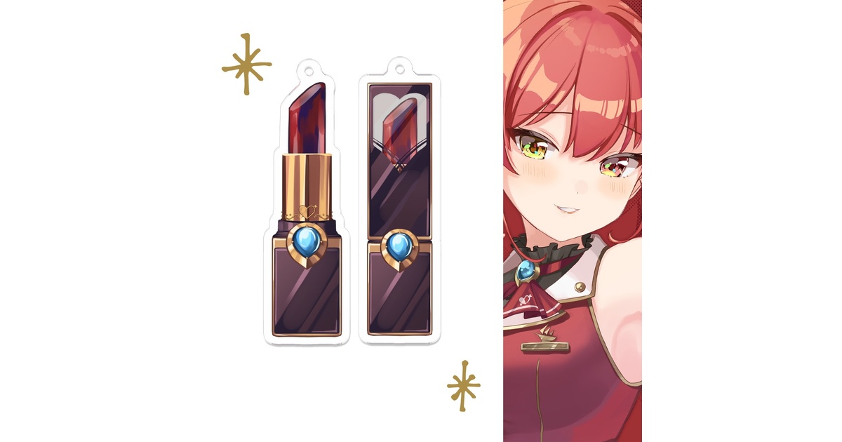 宝鐘マリン 推し活ポーチ&アクリルキーホルダー×3個 とてもお