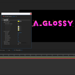 【After Effectsプラグイン】 A_Glossy
