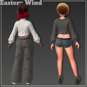 【EasternWindアバター対応】デニム＆セーターセット 缩略图 5