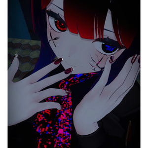 動く＆光る！グリッチアート風ネイル(AudioLink対応/複数アバター対応)「Glitchy Pixel Nails」AnimatedNails 缩略图 6