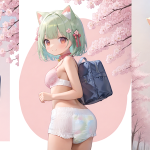モデル（Lora）パンツタイプのおむつ①pixivフォロワー500人記念！