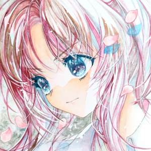 オリジナルイラスト 原画 色紙 モノクロ - daradaramochi - BOOTH