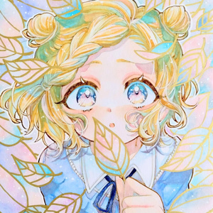 オリジナルイラスト 原画 色紙 モノクロ - daradaramochi - BOOTH