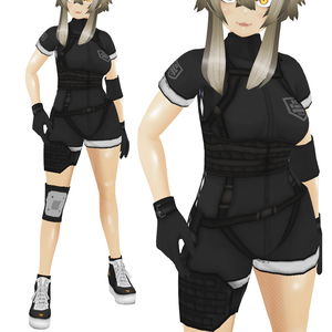 VRoid衣装"女性用ミリタリースーツ軽"カスタムアイテム＆テクスチャ