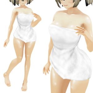 VRoid衣装「バスタオル」カスタムアイテム＆テクスチャ