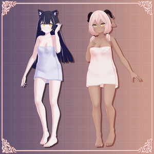 【すみ·ケリース用】衣装モデル「バスタオル」 | (For Sumi or Cerys) Costume Model "Bath Towel"