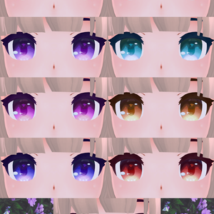 瞳用テクスチャ素材 Sunset eyes