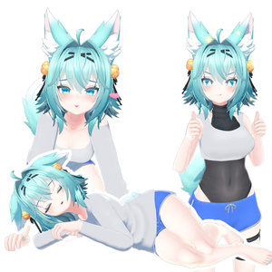 【竜胆用】シャツ＆ドルフィンパンツ 缩略图 5