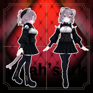 「まりえる」専用【3D衣装モデル】ブラックマリア