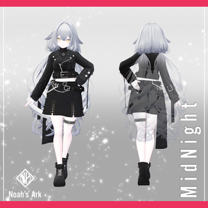 「ルルネ」専用【3D衣装モデル】ミッドナイト / MidNight 缩略图 2