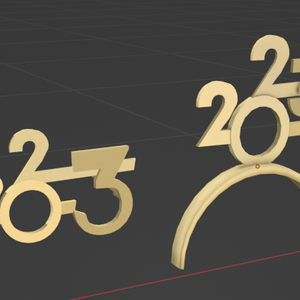 VRC 2023 New Year Glasses and Hairband お正月メガネとヘアバンド 