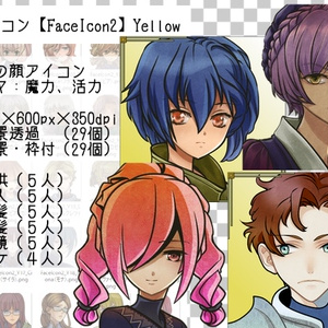 顔アイコン【FaceIcon2】Yellow