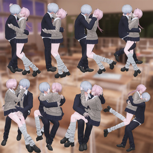 VRCポーズ15set (20Animation) Couple Pair Pose Vol.1 缩略图 18