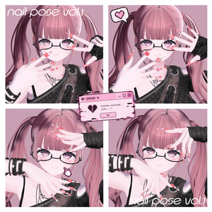 ‼️発売記念セール‼️VRCポーズ 70Animation Nail Pose Vol.1 缩略图 31
