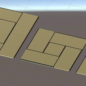 畳屋監修の本格的な江戸間_畳３Dモデルデータ