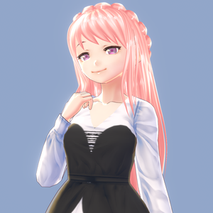 VROID long braided hair preset!