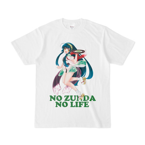 NO ZUNDA NO LIFE 東北ずん子の白いTシャツ（S,M,L,XL)