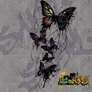ButterflyTattooSet【VRC想定】10ｱﾊﾞﾀｰ対応ﾃﾞｰﾀ有