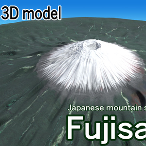 3Dモデル【富士山 Mt.Fuji】ver1_0_1（FBX／Blender／Unity／CLIPSTUDIO）