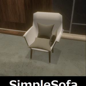 【VRChat使用可能】SimpleCushionSofa