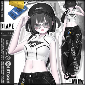 [12avatars] BLAPE Y2K ST Cloth - VRC / colors Pick 20🎨 缩略图 3